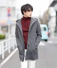 MKCAO21130 MK MICHEL KLEIN HOMME(MKミッシェルクランオム) 【ワンマイルウェア】ガンクラブフリースキモウ ブラック