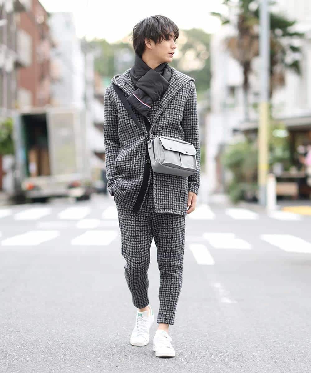 MKCAO21130 MK MICHEL KLEIN HOMME(MKミッシェルクランオム) 【ワンマイルウェア】ガンクラブフリースキモウ ブラック