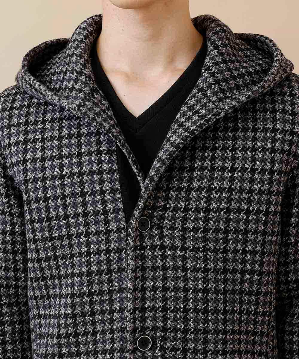 MKCAO21130 MK MICHEL KLEIN HOMME(MKミッシェルクランオム) 【ワンマイルウェア】ガンクラブフリースキモウ ブラック