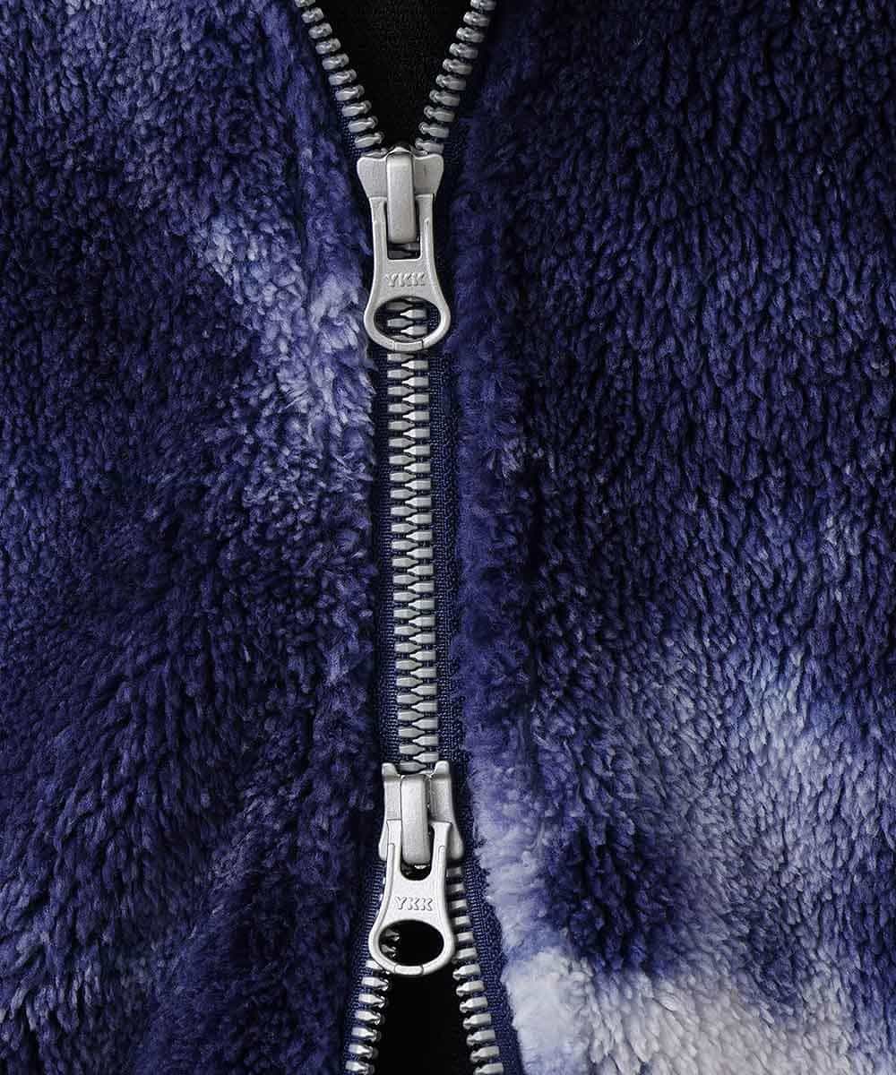 MKCAO22100 MK MICHEL KLEIN HOMME(MKミッシェルクランオム) 限定プライス【マジ軽BOA】タイダイボアブルゾン ネイビー