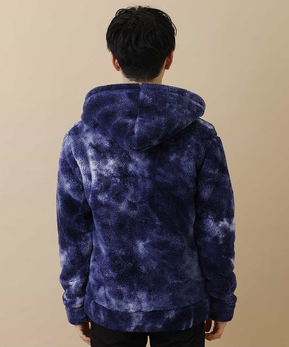 MKCAO22100 MK MICHEL KLEIN HOMME(MKミッシェルクランオム) 限定プライス【マジ軽BOA】タイダイボアブルゾン ネイビー