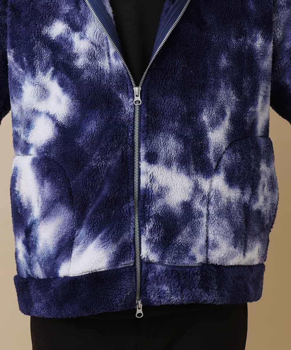 MKCAO22100 MK MICHEL KLEIN HOMME(MKミッシェルクランオム) 限定プライス【マジ軽BOA】タイダイボアブルゾン ネイビー