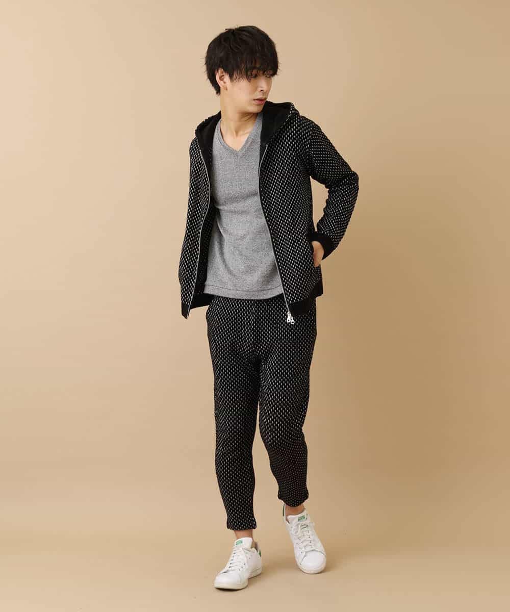MKCAO45070 MK MICHEL KLEIN HOMME(MKミッシェルクランオム) 【ワンマイルウェア】モールパーカー ブラック(94)