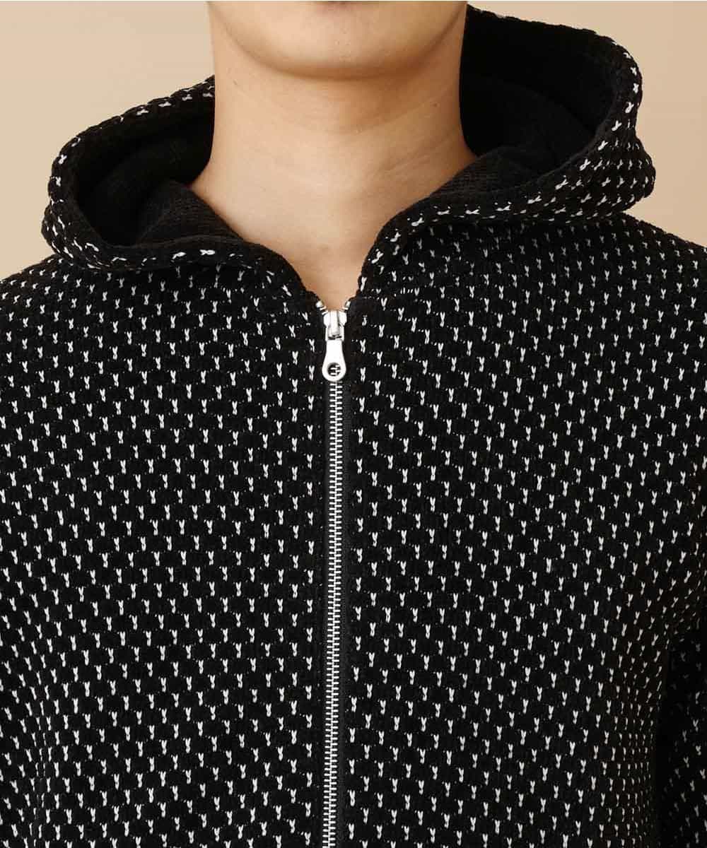 MKCAO45070 MK MICHEL KLEIN HOMME(MKミッシェルクランオム) 【ワンマイルウェア】モールパーカー ブラック(94)