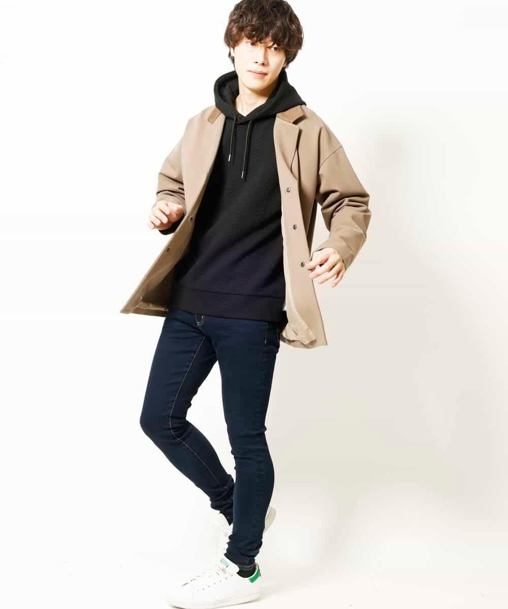 MKCAR34140 MK MICHEL KLEIN HOMME(MKミッシェルクランオム) ラペル型ジャケット ベージュ