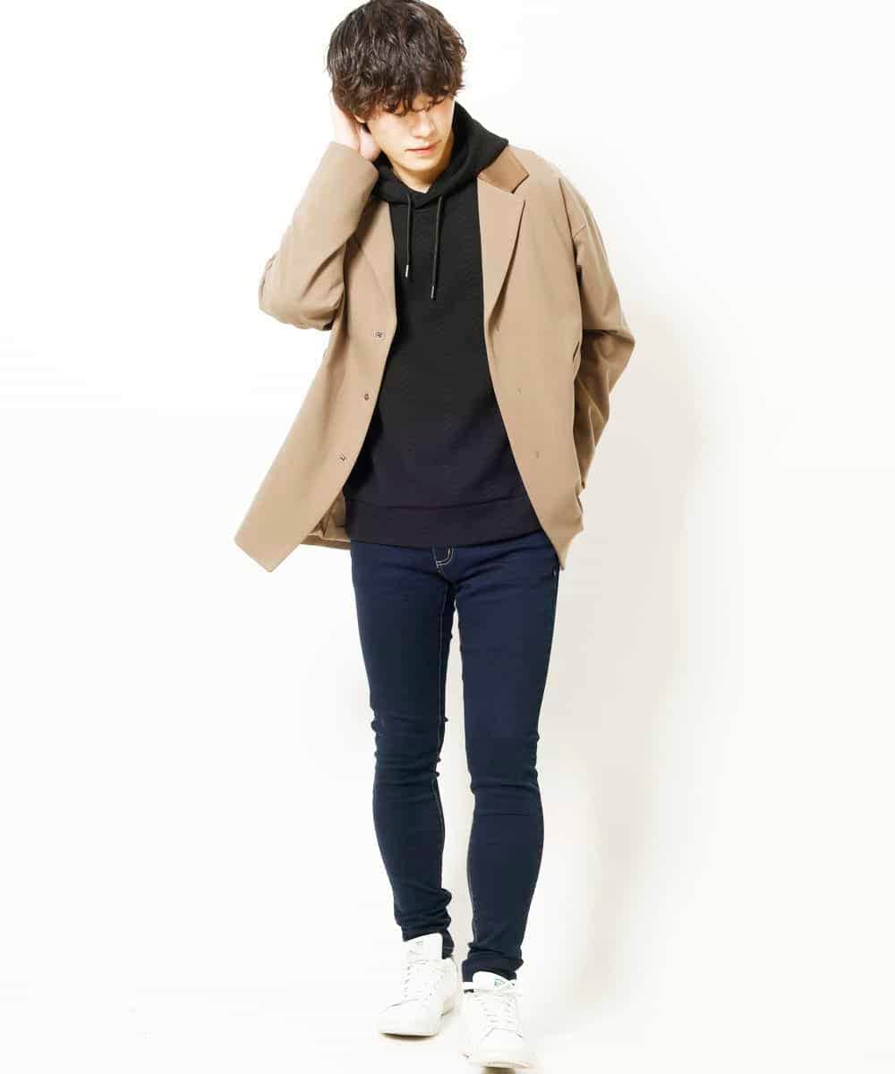 MKCAR34140 MK MICHEL KLEIN HOMME(MKミッシェルクランオム) ラペル型ジャケット ベージュ