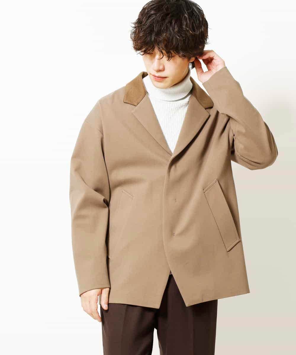 MKCAR34140 MK MICHEL KLEIN HOMME(MKミッシェルクランオム) ラペル型ジャケット ベージュ