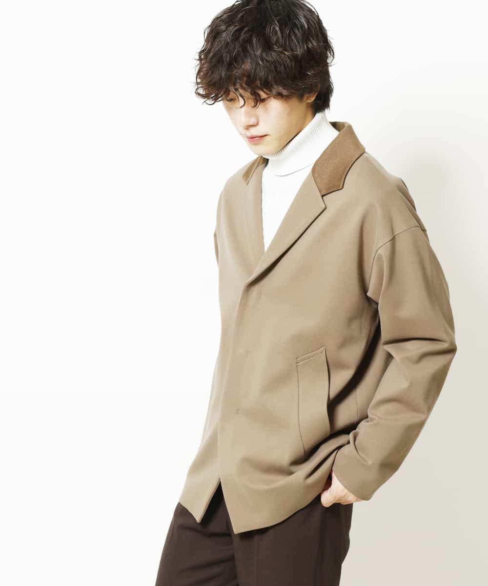 MKCAR34140 MK MICHEL KLEIN HOMME(MKミッシェルクランオム) ラペル型ジャケット ベージュ