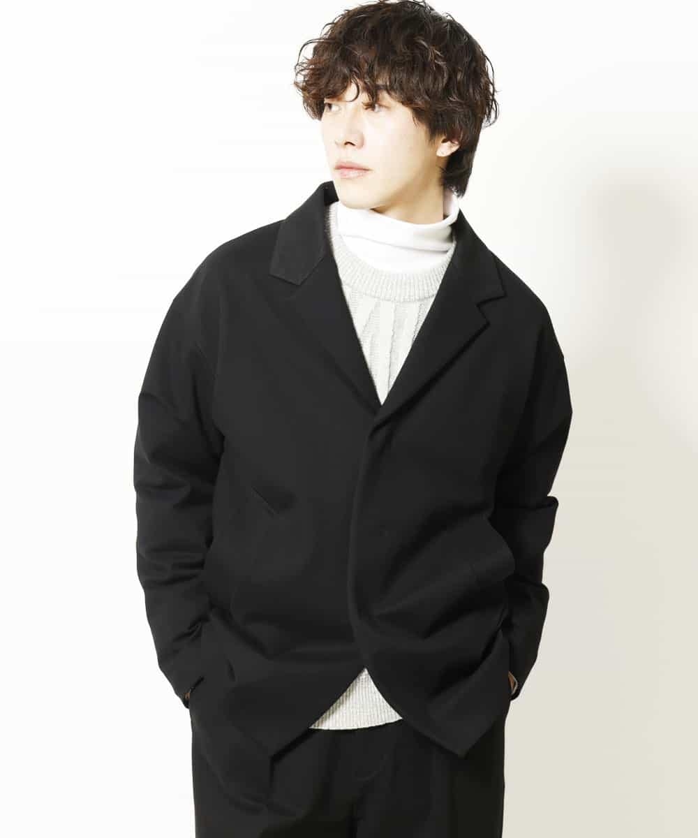 MKCAR34140 MK MICHEL KLEIN HOMME(MKミッシェルクランオム) ラペル型ジャケット ブラック