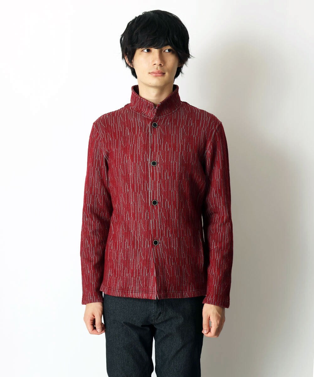 MKCAS63120 MK MICHEL KLEIN HOMME(MKミッシェルクランオム) スタンドカラーブルゾン パープル(77)