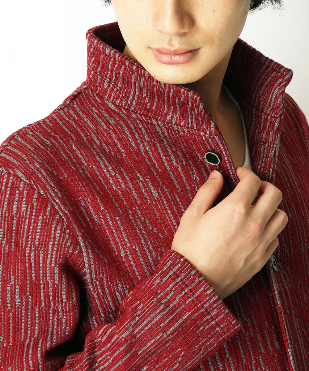 MKCAS63120 MK MICHEL KLEIN HOMME(MKミッシェルクランオム) スタンドカラーブルゾン パープル(77)