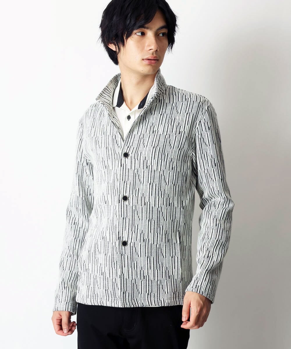 MKCAS63120 MK MICHEL KLEIN HOMME(MKミッシェルクランオム) スタンドカラーブルゾン グレー(92)