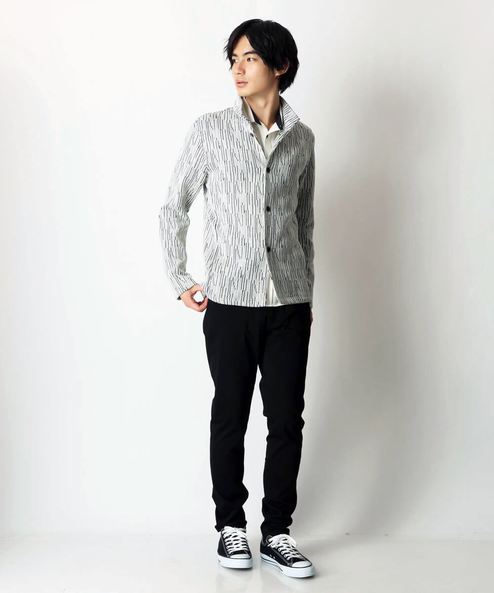 MKCAS63120 MK MICHEL KLEIN HOMME(MKミッシェルクランオム) スタンドカラーブルゾン グレー(92)