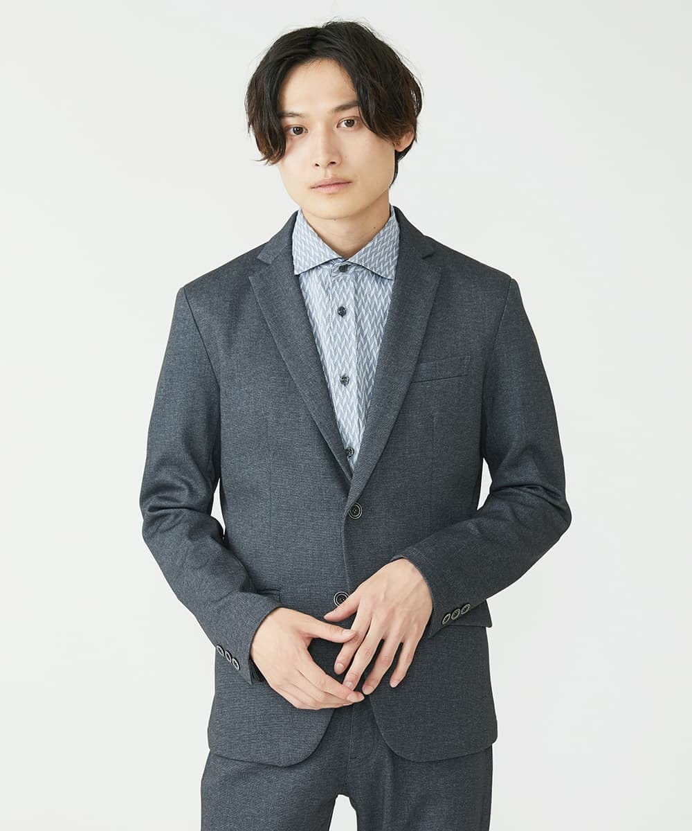 MKCAV55180 MK MICHEL KLEIN HOMME(MKミッシェルクランオム) TECテーラードジャケット  グレー(92)