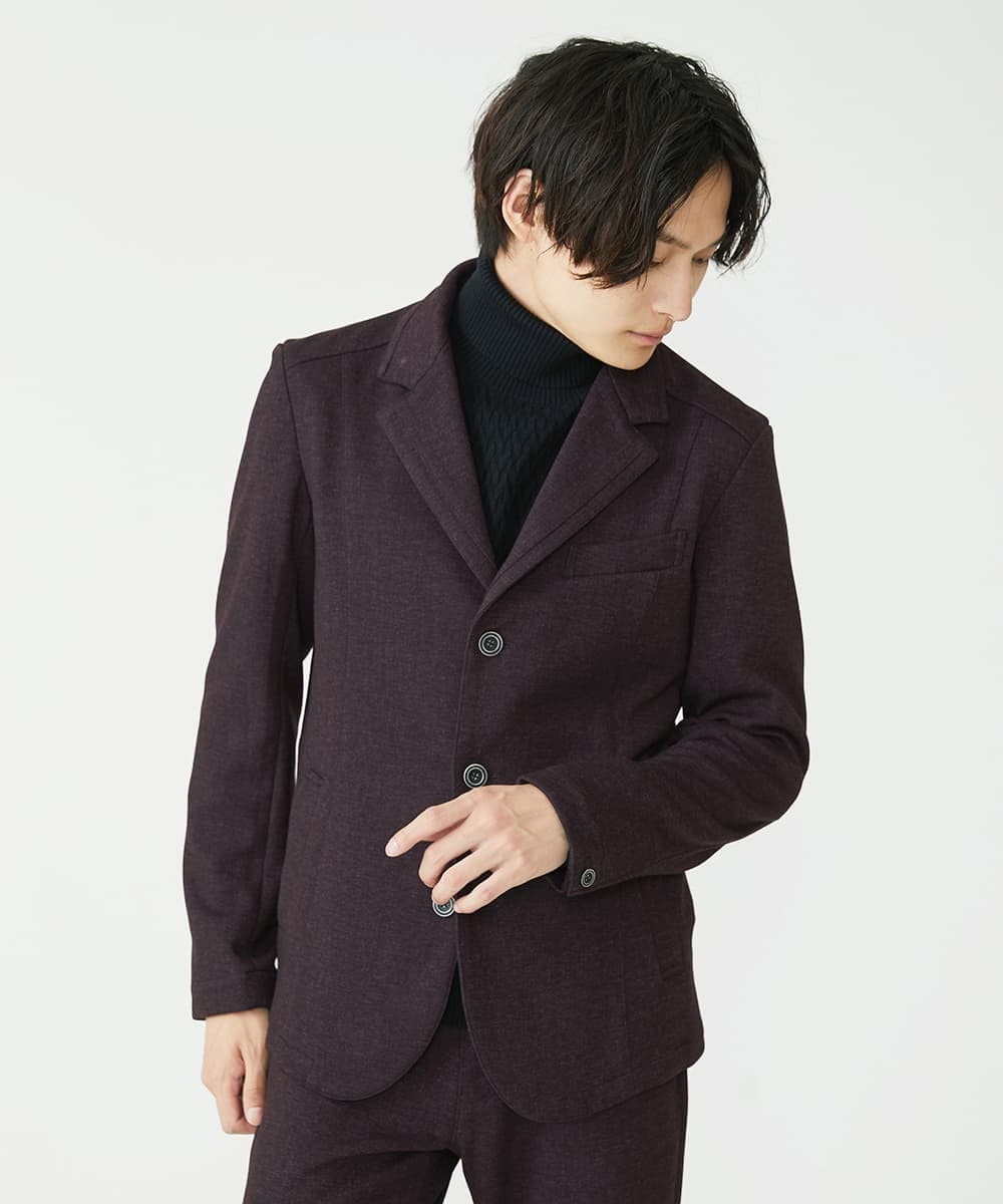 MKCAV56220 MK MICHEL KLEIN HOMME(MKミッシェルクランオム) TEC EASY コンバーチブルジャケット / セットアップ パープル(77)