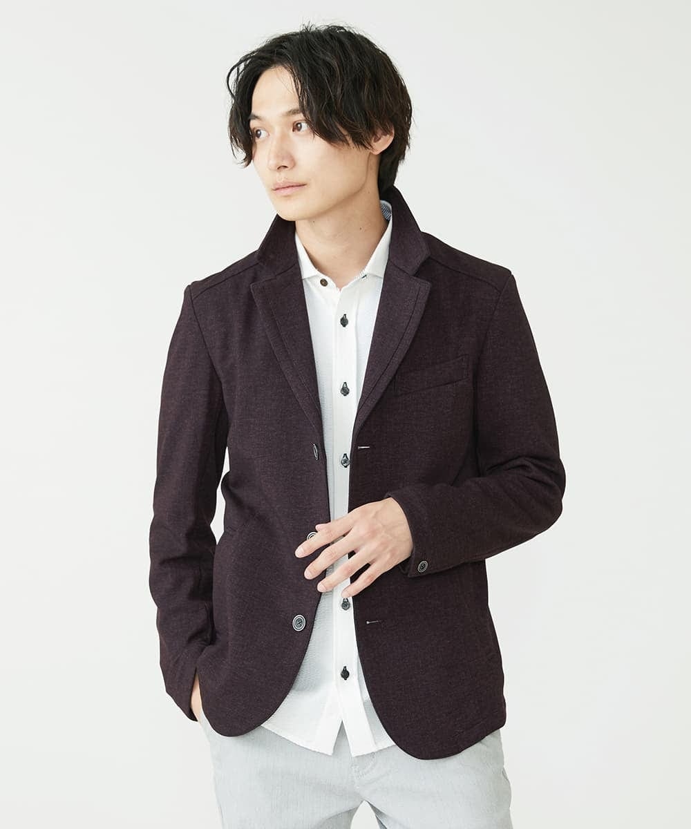 MKCAV56220 MK MICHEL KLEIN HOMME(MKミッシェルクランオム) TEC EASY コンバーチブルジャケット / セットアップ パープル(77)