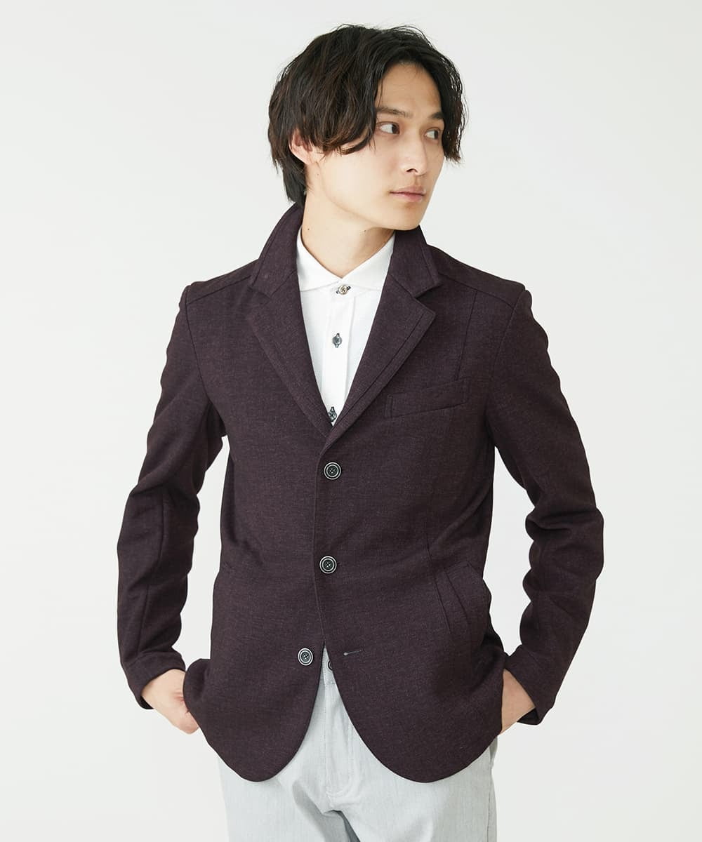 MKCAV56220 MK MICHEL KLEIN HOMME(MKミッシェルクランオム) TEC EASY コンバーチブルジャケット / セットアップ パープル(77)