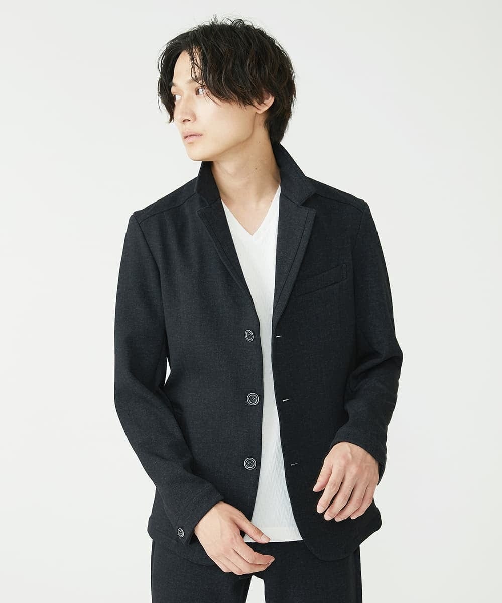MKCAV56220 MK MICHEL KLEIN HOMME(MKミッシェルクランオム) TEC EASY コンバーチブルジャケット / セットアップ ブラック(94)