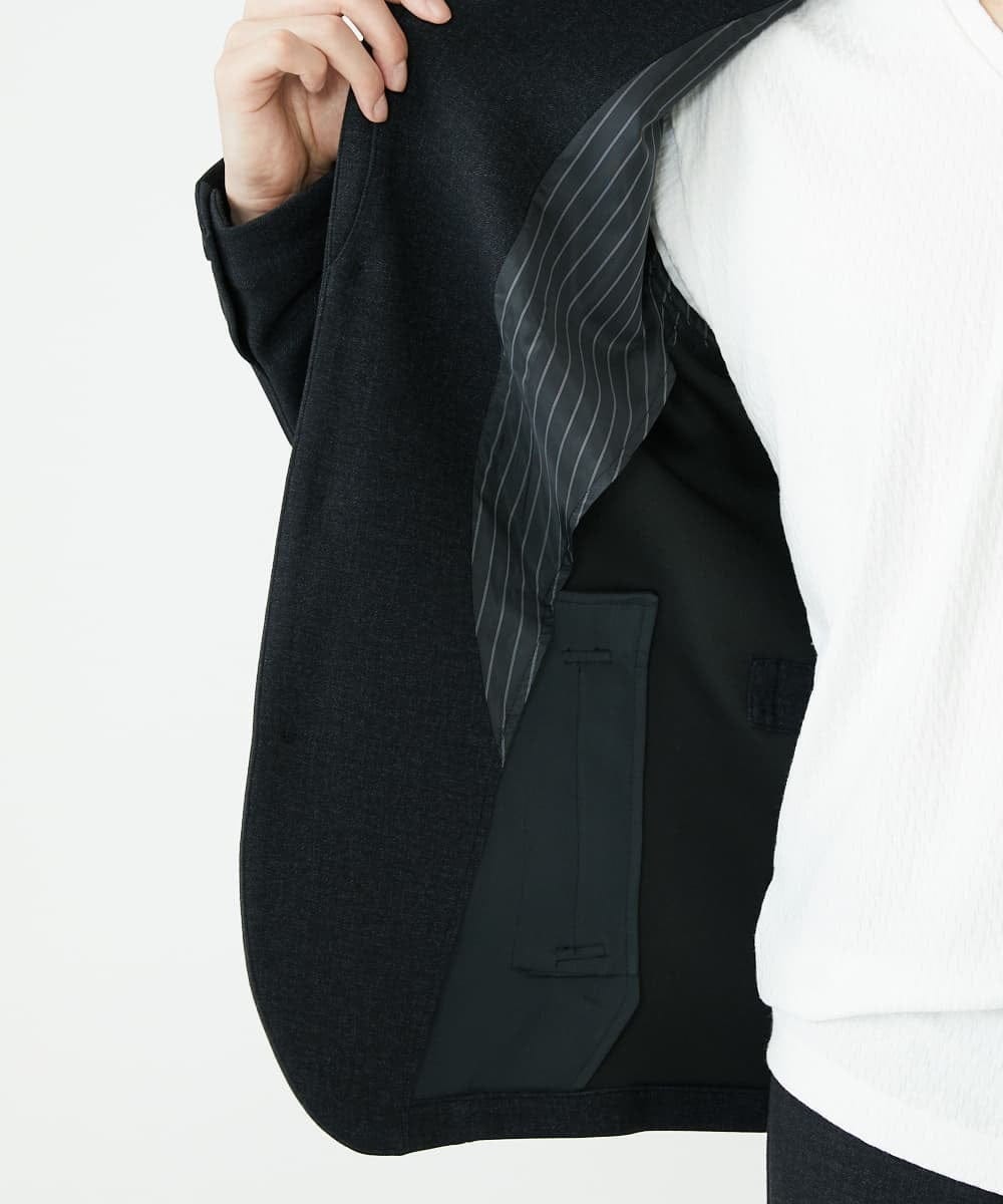 MKCAV56220 MK MICHEL KLEIN HOMME(MKミッシェルクランオム) TEC EASY コンバーチブルジャケット / セットアップ ブラック(94)