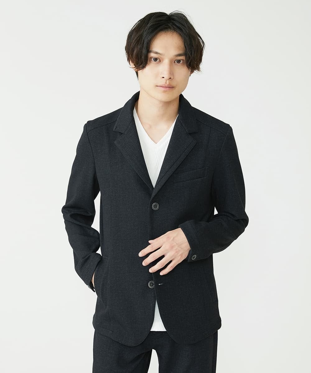 MKCAV56220 MK MICHEL KLEIN HOMME(MKミッシェルクランオム) TEC EASY コンバーチブルジャケット / セットアップ ブラック(94)