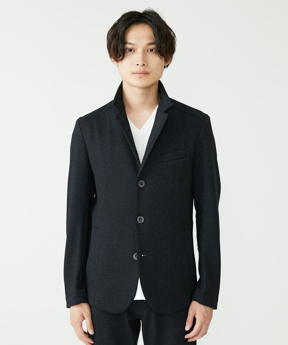 MKCAV56220 MK MICHEL KLEIN HOMME(MKミッシェルクランオム) TEC EASY コンバーチブルジャケット / セットアップ ブラック(94)