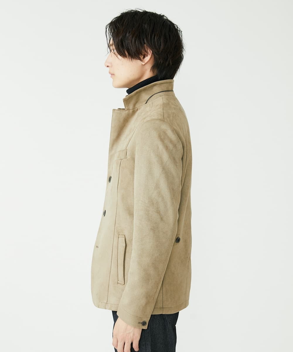 MKCAV62220 MK MICHEL KLEIN HOMME(MKミッシェルクランオム) スエードタッチ コンバーチブルジャケット カーキ(36)