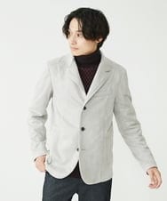 MKCAV62220 MK MICHEL KLEIN HOMME(MKミッシェルクランオム) スエードタッチ コンバーチブルジャケット ライトグレー(91)