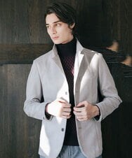 MKCAV62220 MK MICHEL KLEIN HOMME(MKミッシェルクランオム) スエードタッチ コンバーチブルジャケット ライトグレー(91)