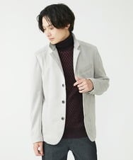 MKCAV62220 MK MICHEL KLEIN HOMME(MKミッシェルクランオム) スエードタッチ コンバーチブルジャケット ライトグレー(91)
