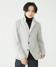 MKCAV62220 MK MICHEL KLEIN HOMME(MKミッシェルクランオム) スエードタッチ コンバーチブルジャケット ライトグレー(91)