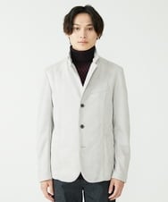 MKCAV62220 MK MICHEL KLEIN HOMME(MKミッシェルクランオム) スエードタッチ コンバーチブルジャケット ライトグレー(91)