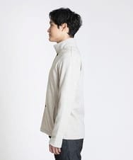 MKCAV65130 MK MICHEL KLEIN HOMME(MKミッシェルクランオム) スタンドカーディガン / ウオームメランジ アイボリー(80)
