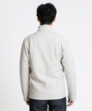 MKCAV65130 MK MICHEL KLEIN HOMME(MKミッシェルクランオム) スタンドカーディガン / ウオームメランジ アイボリー(80)