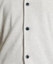 MKCAV65130 MK MICHEL KLEIN HOMME(MKミッシェルクランオム) スタンドカーディガン / ウオームメランジ アイボリー(80)