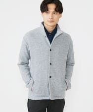 MKCAV65130 MK MICHEL KLEIN HOMME(MKミッシェルクランオム) スタンドカーディガン / ウオームメランジ グレー(92)