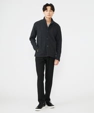 MKCAV65130 MK MICHEL KLEIN HOMME(MKミッシェルクランオム) スタンドカーディガン / ウオームメランジ ダークグレー(93)