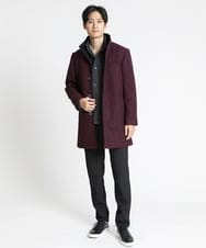 MKCAV65130 MK MICHEL KLEIN HOMME(MKミッシェルクランオム) スタンドカーディガン / ウオームメランジ ダークグレー(93)