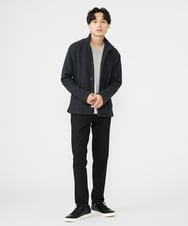 MKCAV65130 MK MICHEL KLEIN HOMME(MKミッシェルクランオム) スタンドカーディガン / ウオームメランジ ダークグレー(93)