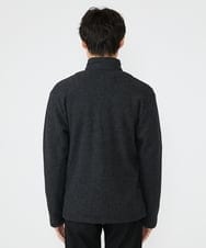 MKCAV65130 MK MICHEL KLEIN HOMME(MKミッシェルクランオム) スタンドカーディガン / ウオームメランジ ダークグレー(93)