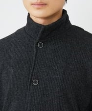MKCAV65130 MK MICHEL KLEIN HOMME(MKミッシェルクランオム) スタンドカーディガン / ウオームメランジ ダークグレー(93)
