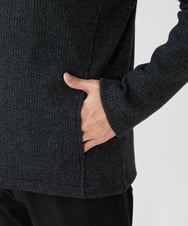 MKCAV65130 MK MICHEL KLEIN HOMME(MKミッシェルクランオム) スタンドカーディガン / ウオームメランジ ダークグレー(93)