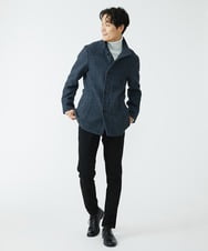 MKCAV70363 MK MICHEL KLEIN HOMME(MKミッシェルクランオム) 尾州ツイード / ミドルコート ネイビー(58)