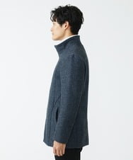 MKCAV70363 MK MICHEL KLEIN HOMME(MKミッシェルクランオム) 尾州ツイード / ミドルコート ネイビー(58)