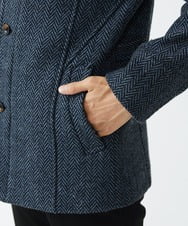 MKCAV70363 MK MICHEL KLEIN HOMME(MKミッシェルクランオム) 尾州ツイード / ミドルコート ネイビー(58)
