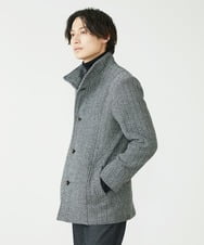 MKCAV70363 MK MICHEL KLEIN HOMME(MKミッシェルクランオム) 尾州ツイード / ミドルコート グレー(92)