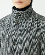MKCAV70363 MK MICHEL KLEIN HOMME(MKミッシェルクランオム) 尾州ツイード / ミドルコート グレー(92)