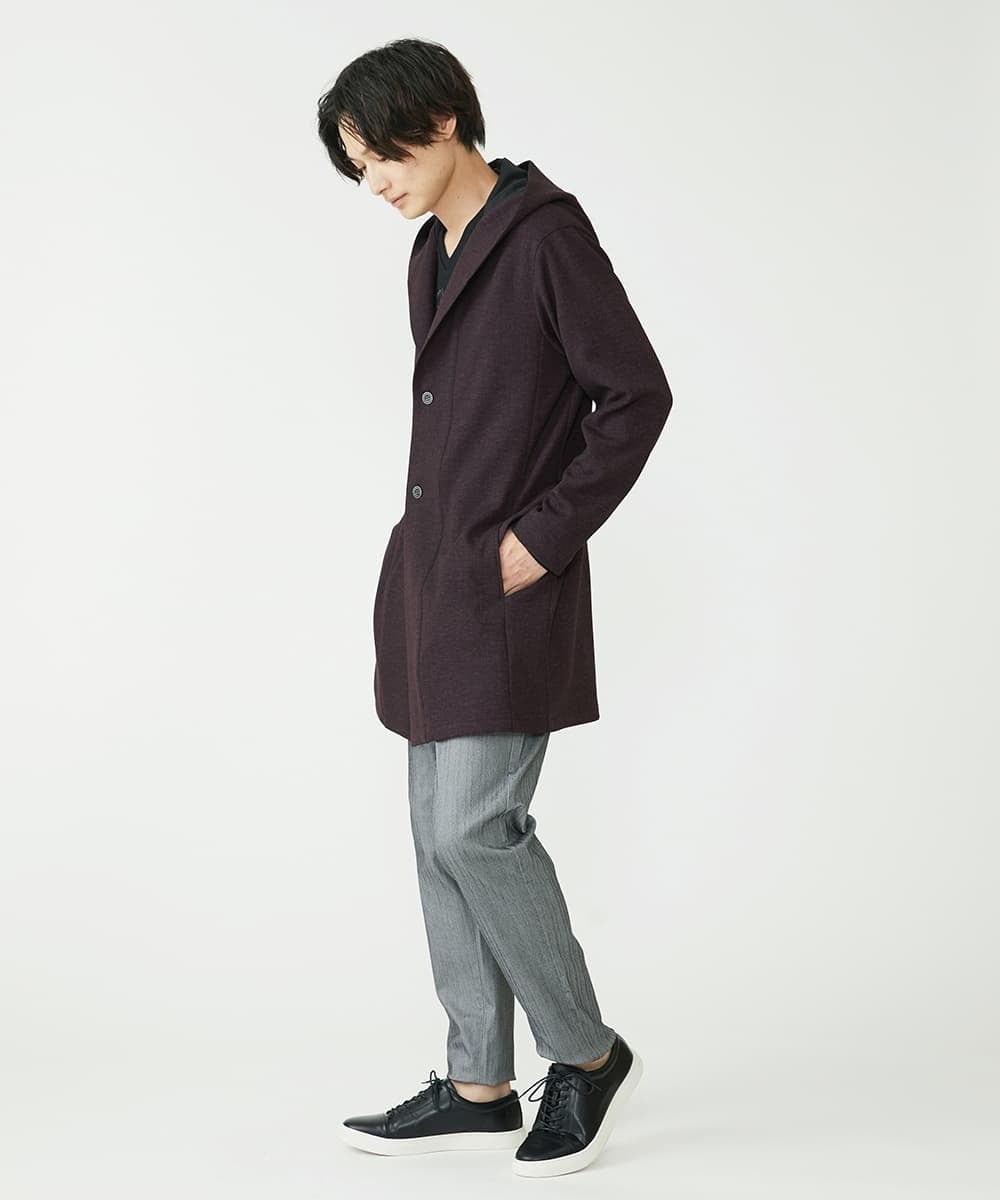 MKCAX12150 MK MICHEL KLEIN HOMME(MKミッシェルクランオム) ロングコーディガン / TEC EASY  パープル(77)