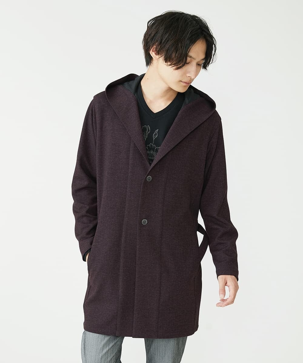 MKCAX12150 MK MICHEL KLEIN HOMME(MKミッシェルクランオム) ロングコーディガン / TEC EASY  パープル(77)