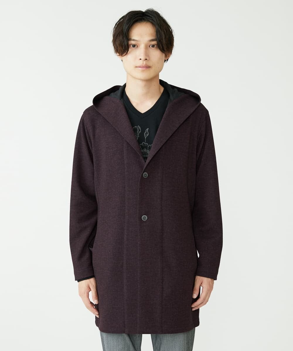 MKCAX12150 MK MICHEL KLEIN HOMME(MKミッシェルクランオム) ロングコーディガン / TEC EASY  パープル(77)