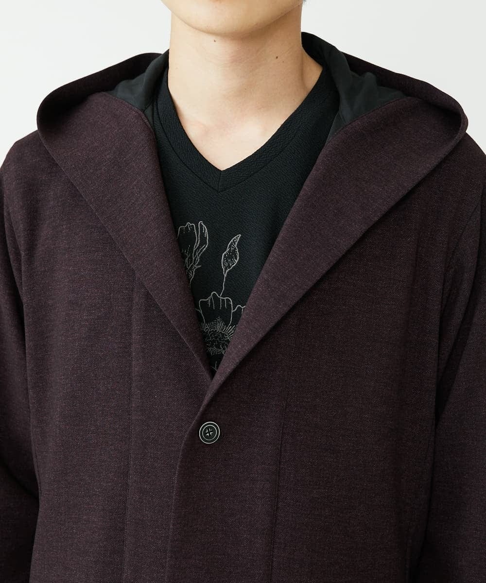 MKCAX12150 MK MICHEL KLEIN HOMME(MKミッシェルクランオム) ロングコーディガン / TEC EASY  パープル(77)